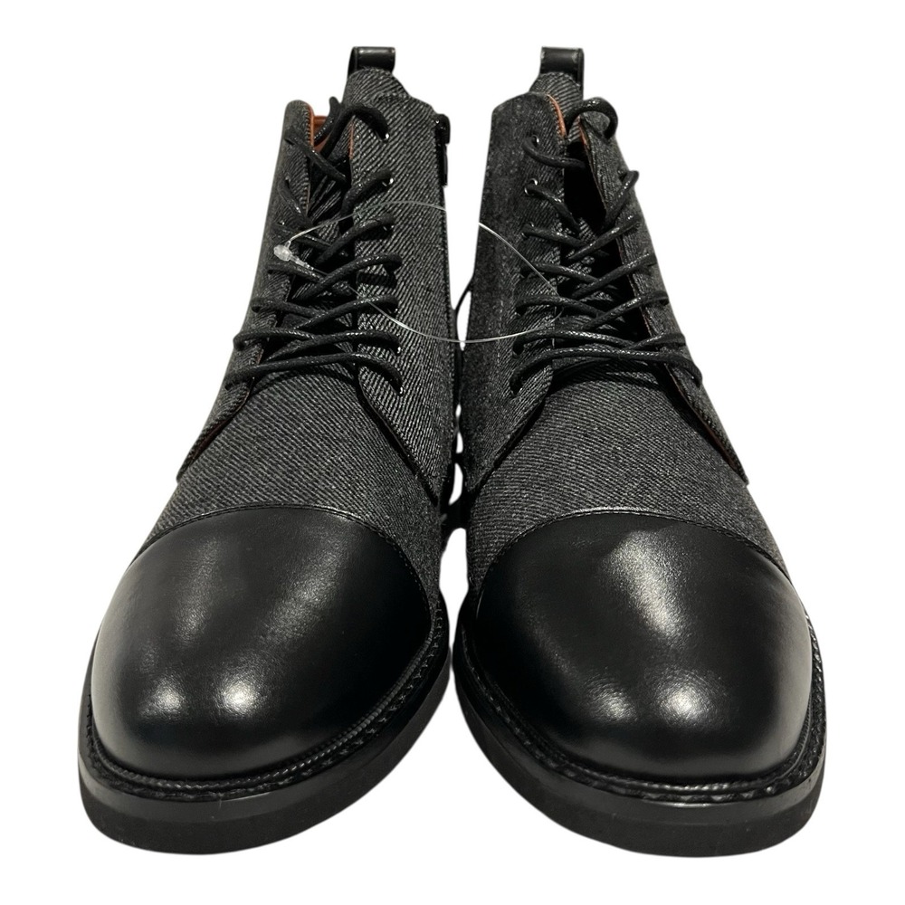 NEW‎ Polar Fox Brooke Chukka Boots Men's 10.5 Gray Wool Leather Lace-Up Fashion